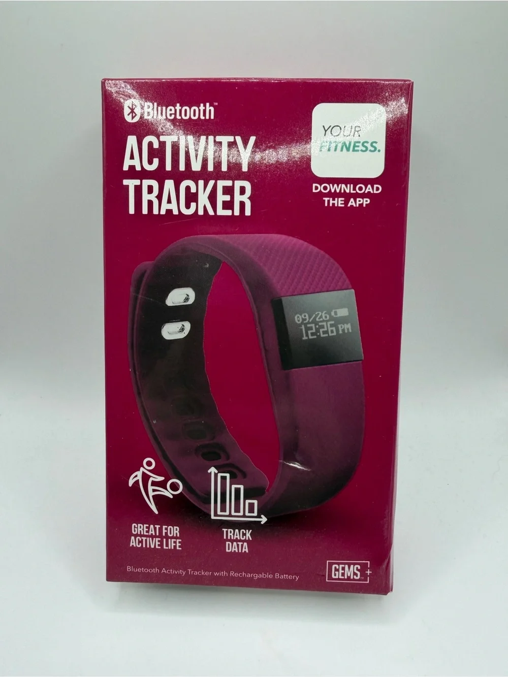 Purple Activity Tracker with Bluetooth